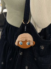 Little Moi plush earbud pouch– Cute & Functional Design,Earbud & In-Ear Headphone Carrying Cases,original design,cute plush,gothic,gothic plush,gift,boyfriend gift,girlfriend gift,halloween gift
