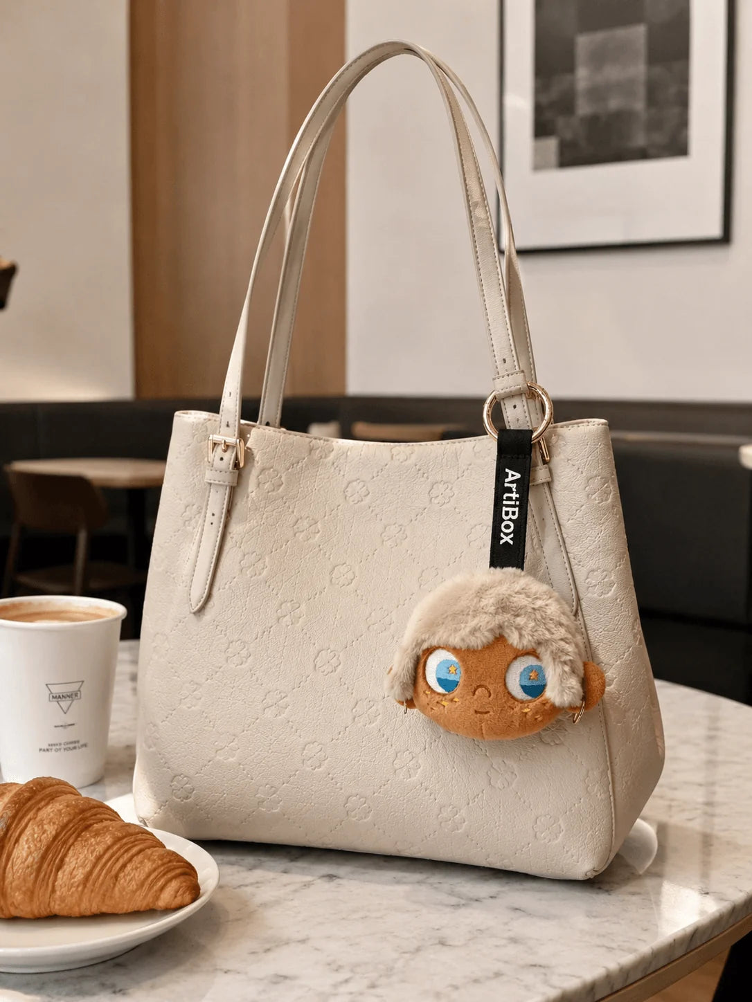 Little Moi plush earbud pouch – Cute & Functional Design,Earbud & In-Ear Headphone Carrying Cases,original design,cute plush,gothic,gothic plush,gift,boyfriend gift,girlfriend gift,halloween gift