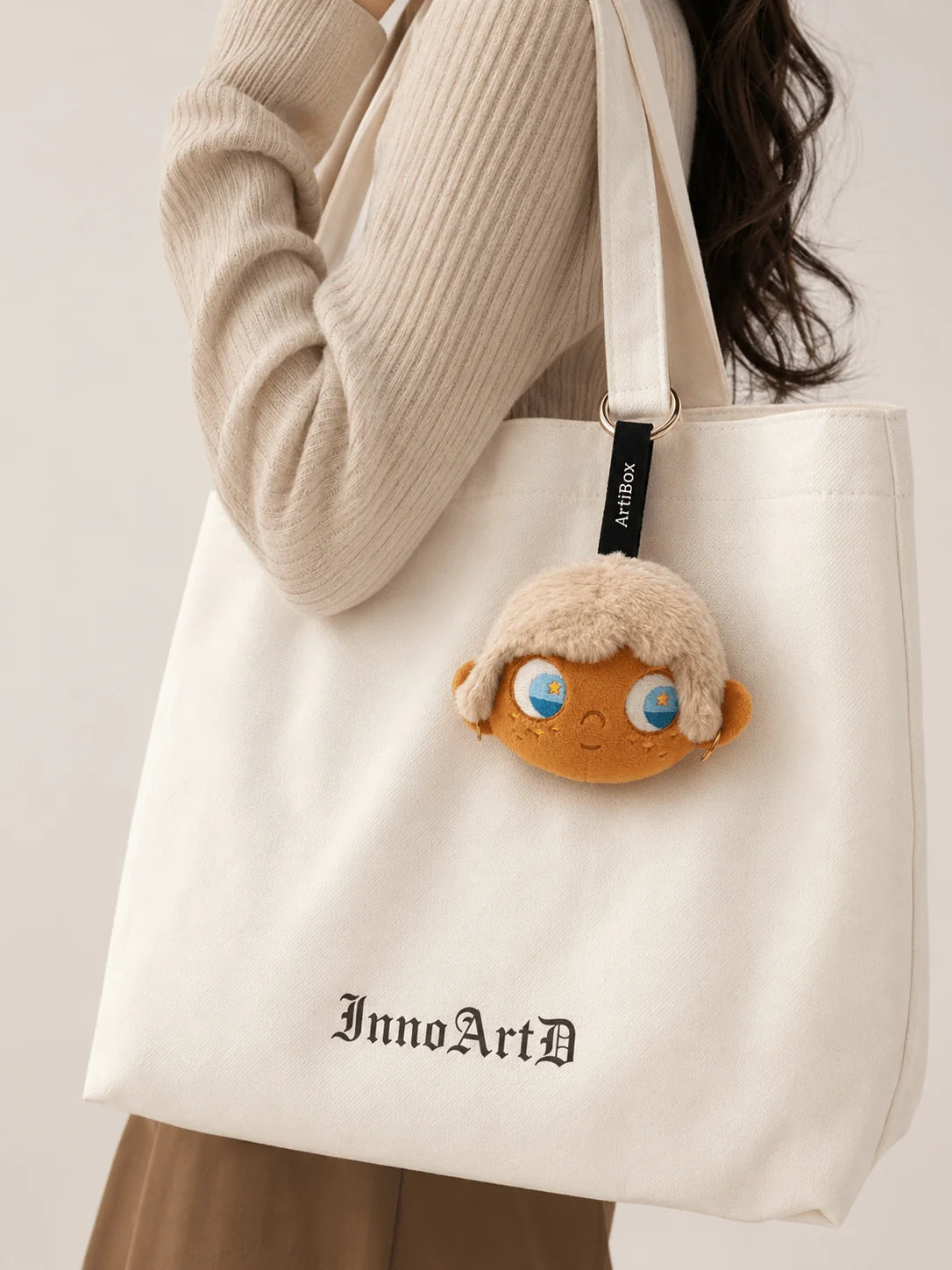 Little Moi plush earbud pouch– Cute & Functional Design,Earbud & In-Ear Headphone Carrying Cases,original design,cute plush,gothic,gothic plush,gift,boyfriend gift,girlfriend gift,halloween gift