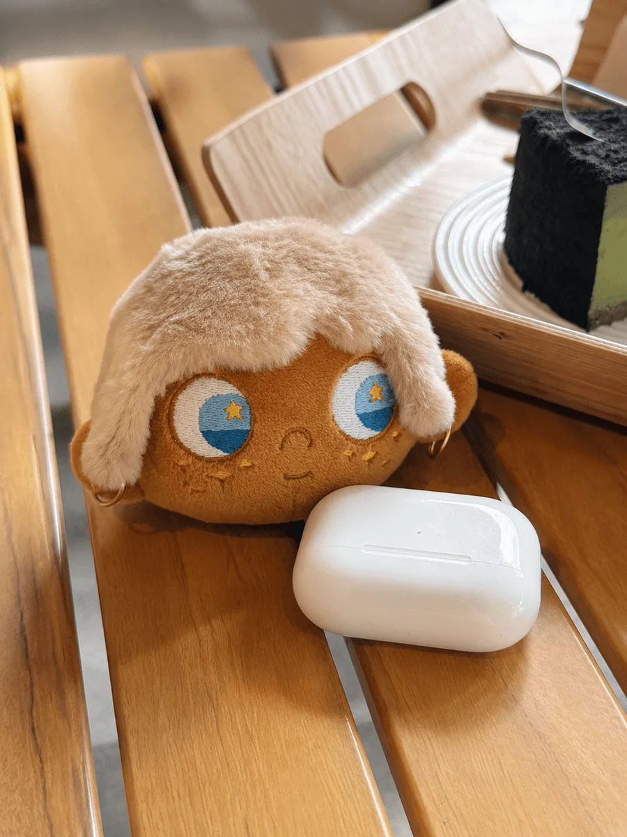 Little Moi plush earbud pouch – Cute & Functional Design,Earbud & In-Ear Headphone Carrying Cases,original design,cute plush,gothic,gothic plush,gift,boyfriend gift,girlfriend gift,halloween gift