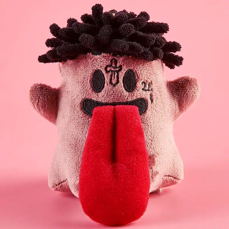 Monster Crew Plush Bag Charm featuring a cute monster design with a round shape and playful tongue detail.
