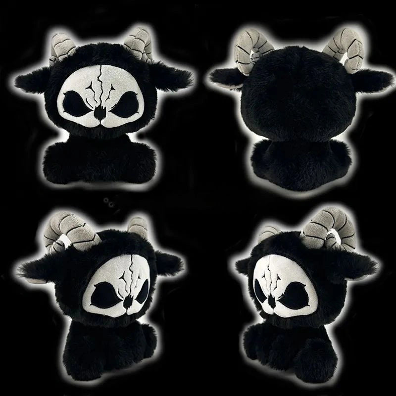 Dark Envoy Reaper Plush - Buu Evil collectible plush with black fur and skull design, ideal for decor and gifting.