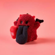Magnetic angel and devil plush charms featuring a cute devil plush with a heart and tongue.