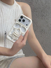 Buu Evil:Gothic punk skull studded iPhone case 