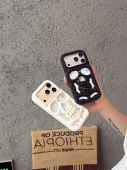 Buu Evil:Gothic punk skull studded iPhone case 