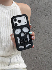 Buu Evil:Gothic punk skull studded iPhone case 