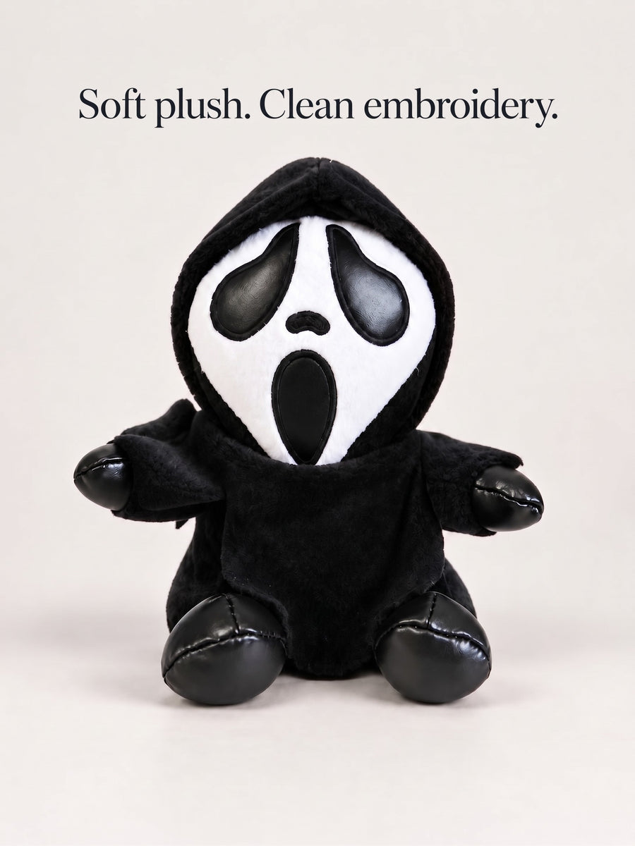 Gloomy Oddboo Buu Evil plush toy with soft fabric and clean embroidery for spooky decor.