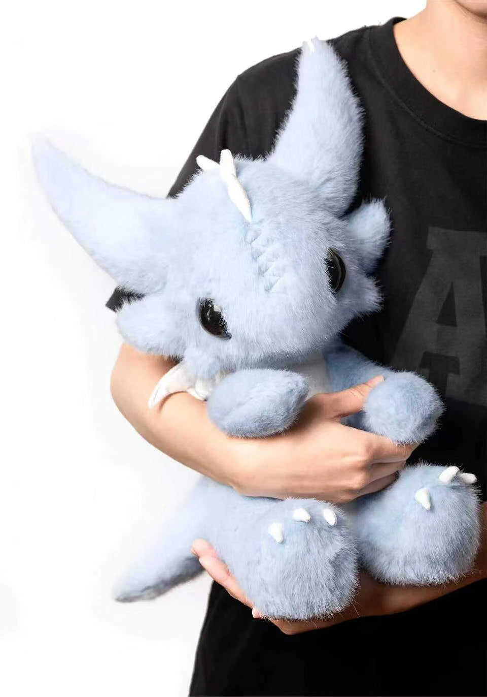 Stuffed dragon Boo plush toy, limited edition, in gentle Cloudie style, measures 13.8 inches, perfect for cuddling.