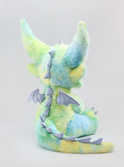 Stuffed dragon Boo plush toy in pastel colors, showcasing its detailed wings and fluffy texture, perfect for cuddling.