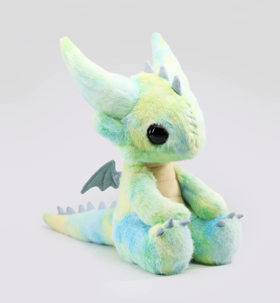 Stuffed dragon Boo plush toy in Cloudie style, showcasing vibrant colors and adorable design, perfect for cuddling.
