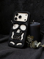 Buu Evil:Gothic punk skull studded iPhone case 