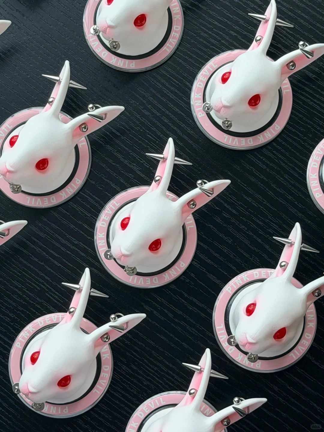 Angry Bunny MagSafe Phone Stand featuring unique 3D-printed resin design and bold rabbit details.